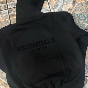 Fear of God Essentials Black Hoodie